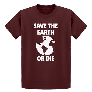 Youth Save the Earth or Die Kids T-shirt