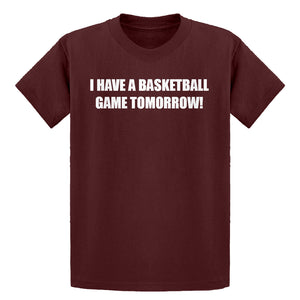 Youth Basketball Game Tomorrow Kids T-shirt