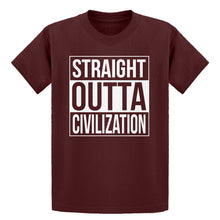 Youth Straight Outta Civilization Kids T-shirt