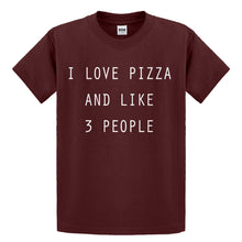 Youth I Love Pizza and like 3 People Kids T-shirt