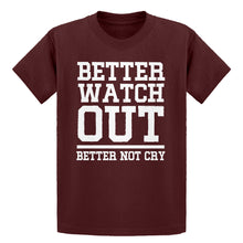 Youth Better Watch Out Better Not Cry Kids T-shirt