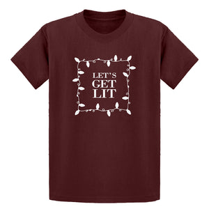 Youth Lets Get Lit Kids T-shirt
