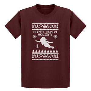 Youth Happy Human Holiday Kids T-shirt