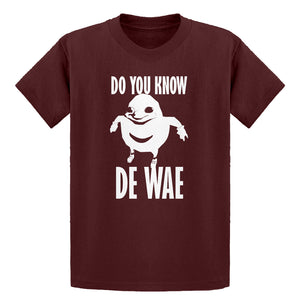 Youth Do You Know De Wae Kids T-shirt
