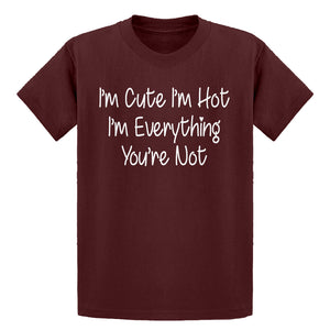 Youth Im Cute Im Hot Kids T-shirt