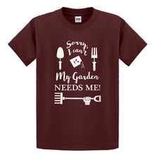 Youth I Can't My Garden Needs Me! Kids T-shirt