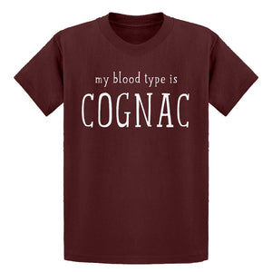 Youth My Blood Type is Cognac Kids T-shirt