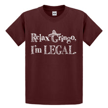 Youth Relax Gringo I'm Legal Sombrero Kids T-shirt