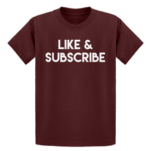 Youth Like and Subscribe Kids T-shirt