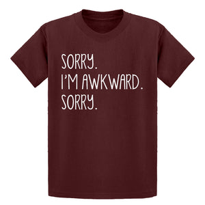 Youth Sorry I'm Awkward Sorry Kids T-shirt
