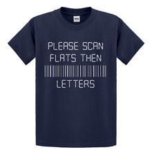 Youth Please Scan Flats Then Letters Kids T-shirt