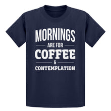 Youth Mornings are for Coffee and Contemplation Kids T-shirt