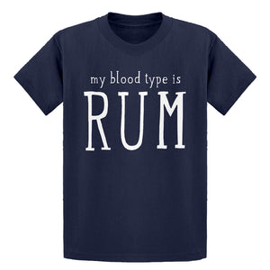 Youth My Blood Type is Rum Kids T-shirt