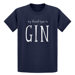 Youth My Blood Type is Gin Kids T-shirt