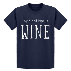 Youth My Blood Type is Wine Kids T-shirt