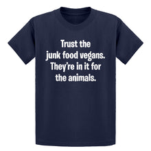 Youth Junk Food Vegans Kids T-shirt