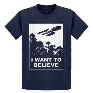 Youth I Want to Believe Space Ship Kids T-shirt