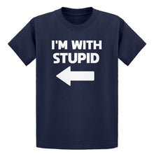 Youth I'm With Stupid Left Kids T-shirt