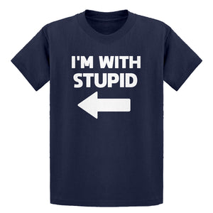 Youth I'm With Stupid Left Kids T-shirt