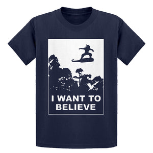 Youth I Want to Believe Nimbus Fighter Kids T-shirt