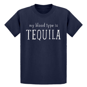Youth My Blood Type is Tequila Kids T-shirt