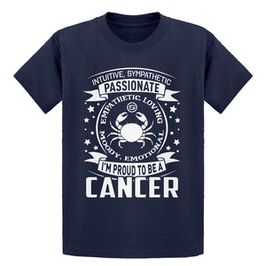 Youth Cancer Astrology Zodiac Sign Kids T-shirt