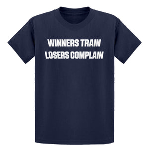 Youth Winners Train, Losers Complain Kids T-shirt