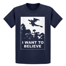 Youth I Want to Believe Fire Dragon Kids T-shirt
