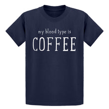 Youth My Blood Type is Coffee Kids T-shirt
