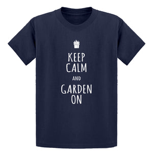 Youth Keep Calm and Garden On Kids T-shirt