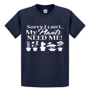Youth I Cant My Plants Need Me! Kids T-shirt