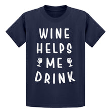 Youth Wine Helps Me Drink Kids T-shirt