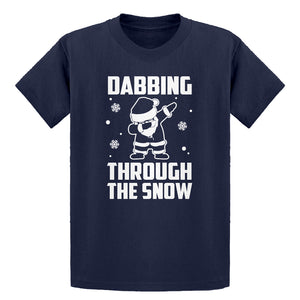 Youth Dabbing through the Snow Kids T-shirt