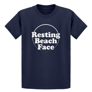 Youth Resting Beach Face Kids T-shirt