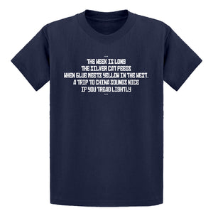 Youth The Week is Long the Silver Cat Feeds Kids T-shirt