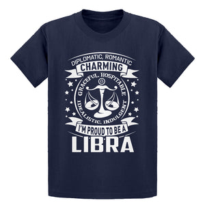 Youth Libra Astrology Zodiac Sign Kids T-shirt