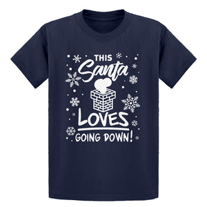 Youth This Santa Loves Going Down Kids T-shirt