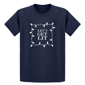 Youth Lets Get Lit Kids T-shirt