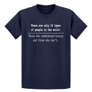 Youth 10 Types of People Kids T-shirt