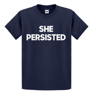 Youth She Persisted Kids T-shirt