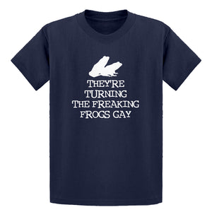 Youth They're Turning the Freaking Frogs Gay! Kids T-shirt