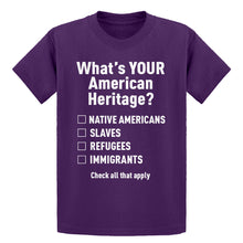 Youth What's Your Heritage? Kids T-shirt
