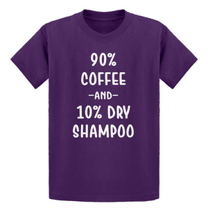Youth 90% Coffee 10% Dry Shampoo Kids T-shirt