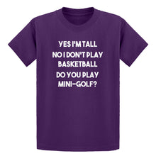 Youth Yes I'm Tall Kids T-shirt