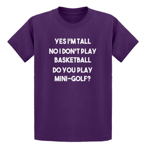 Youth Yes I'm Tall Kids T-shirt