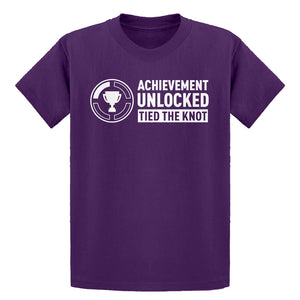 Youth Achievement Unlocked Tied the Knot Kids T-shirt