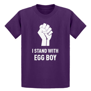 Youth I Stand with Egg Boy Kids T-shirt