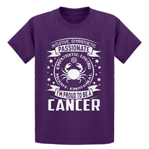 Youth Cancer Astrology Zodiac Sign Kids T-shirt