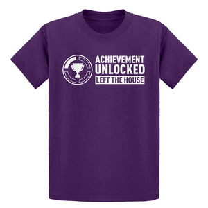 Youth Achievement Unlocked Left The House Kids T-shirt