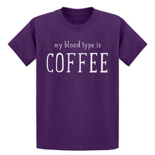 Youth My Blood Type is Coffee Kids T-shirt